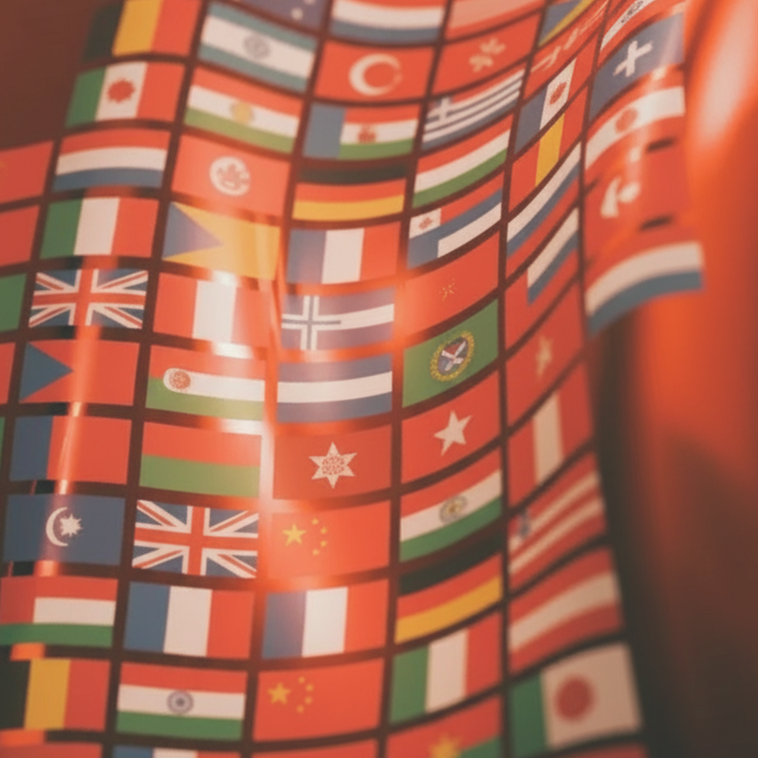 Flags of supported countries