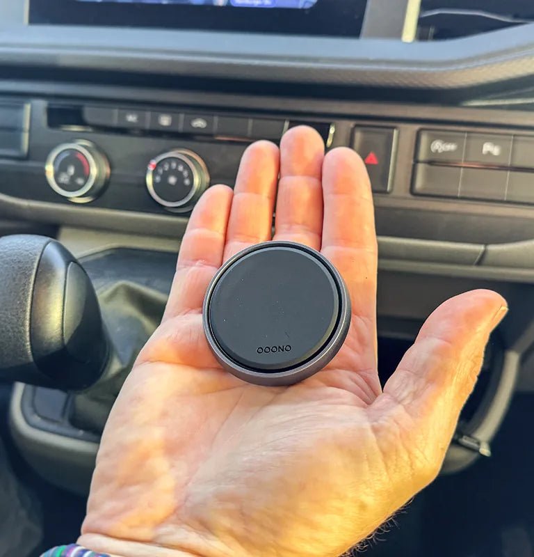 The CO-DRIVER NO3 resting in the palm of a hand